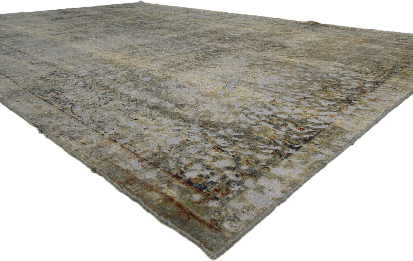 9 x 13 Vintage Overdyed Rug 60606