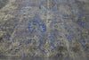 10 x 13 Vintage Distressed Overdyed Rug 60610