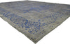 10 x 13 Vintage Distressed Overdyed Rug 60610