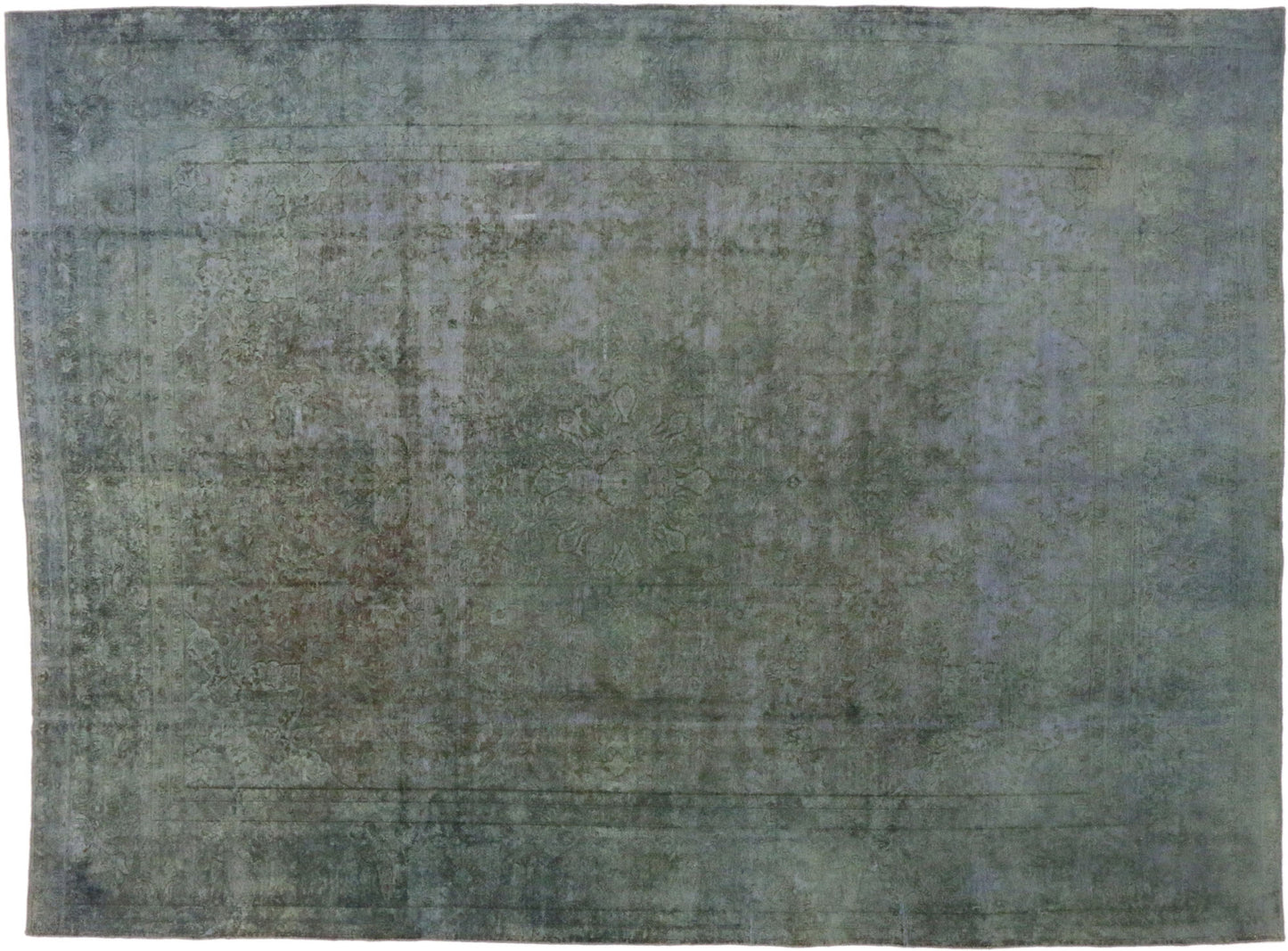 10 x 13 Vintage Overdyed Rug 60615