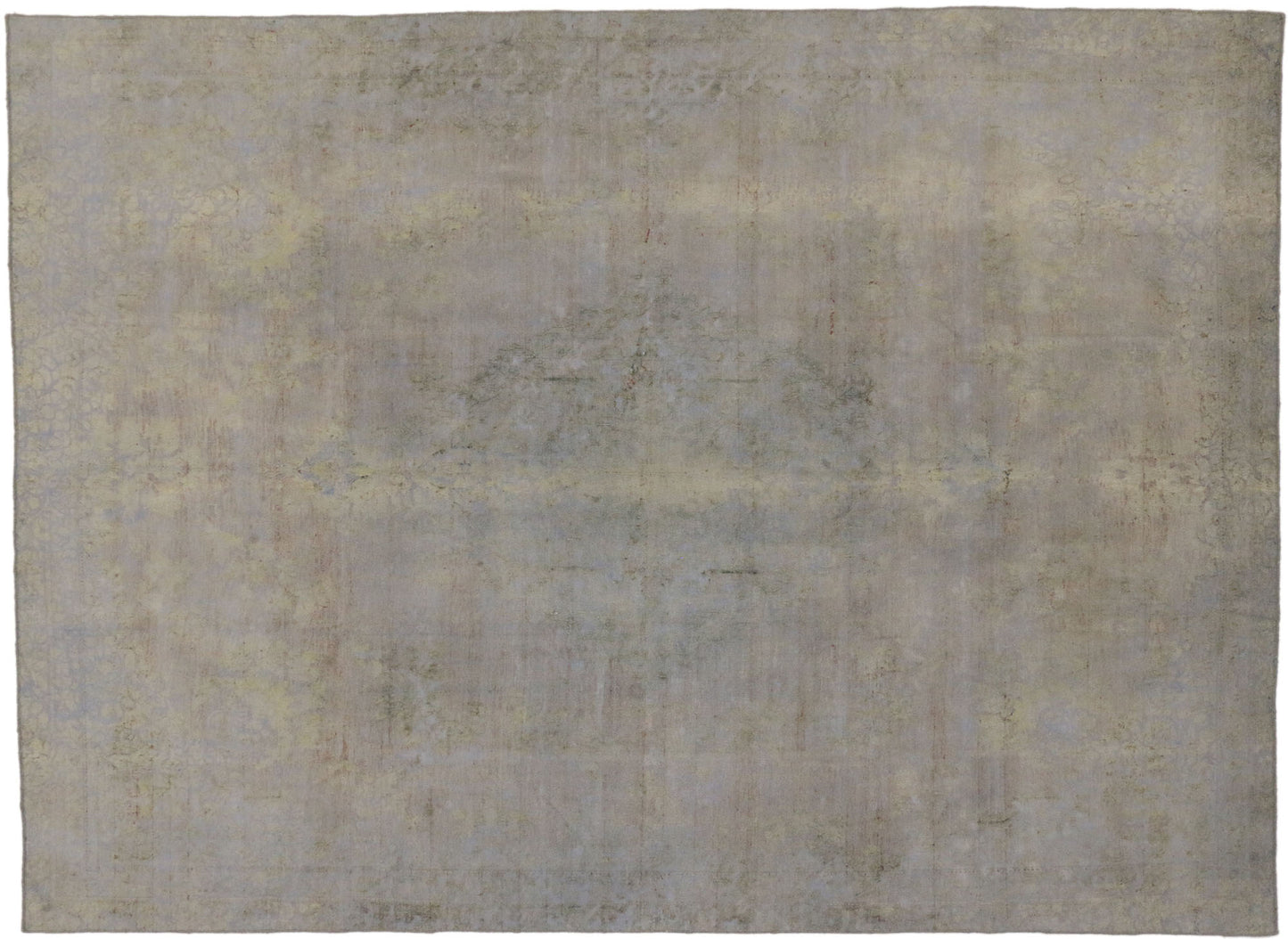 8 x 11 Vintage Distressed Overdyed Rug 60622