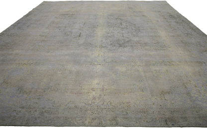 8 x 11 Vintage Distressed Overdyed Rug 60622