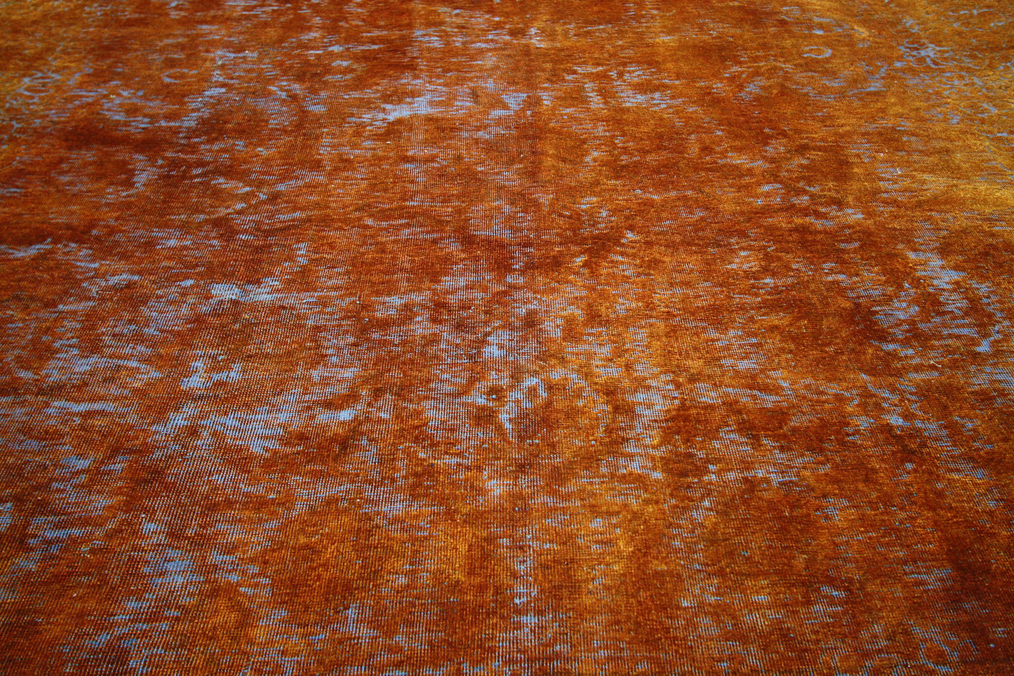 8 x 11 Vintage Distressed Overdyed Rug 60624