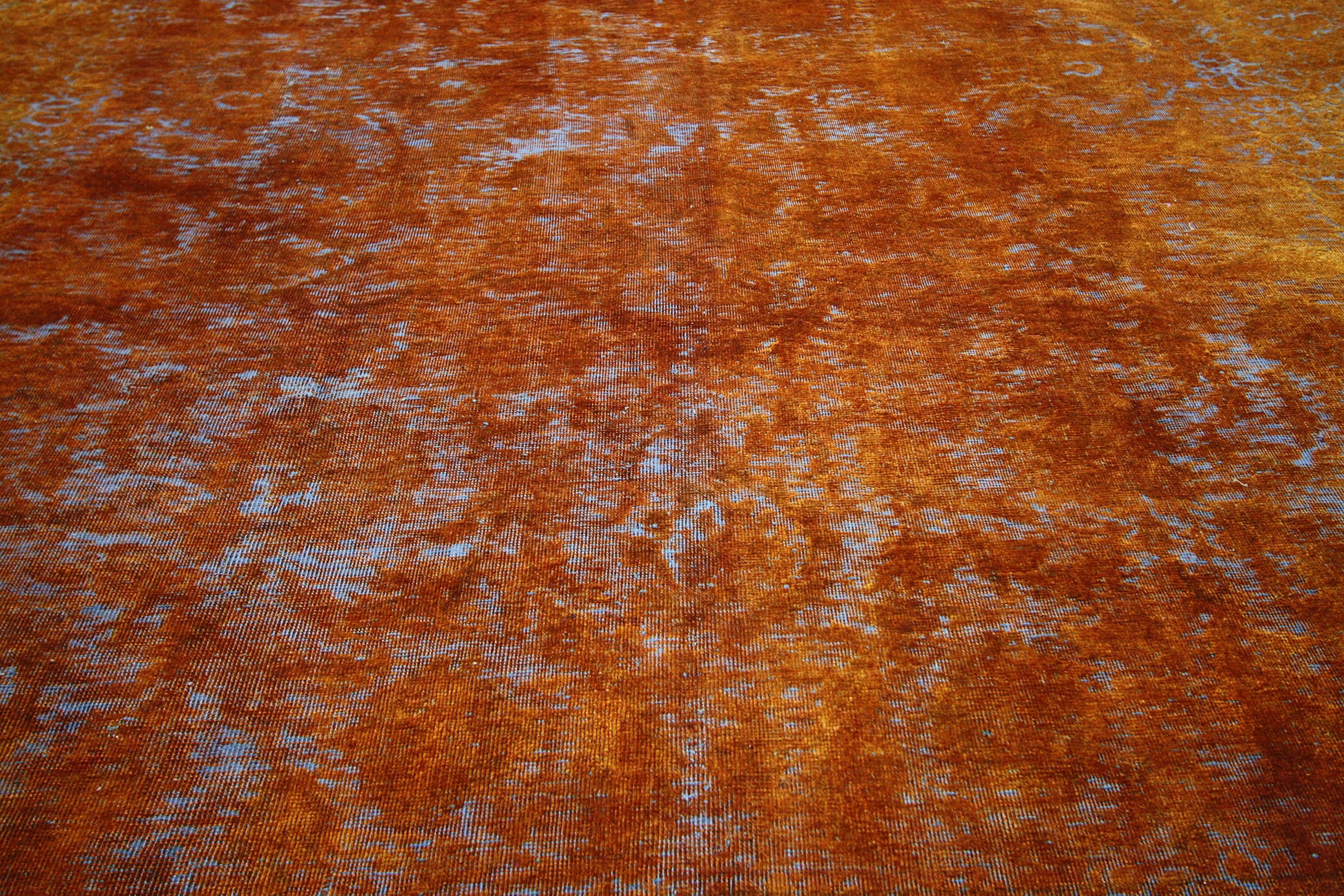 8 x 11 Vintage Distressed Overdyed Rug 60624
