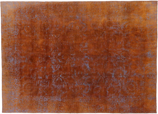 8 x 11 Vintage Distressed Overdyed Rug 60624