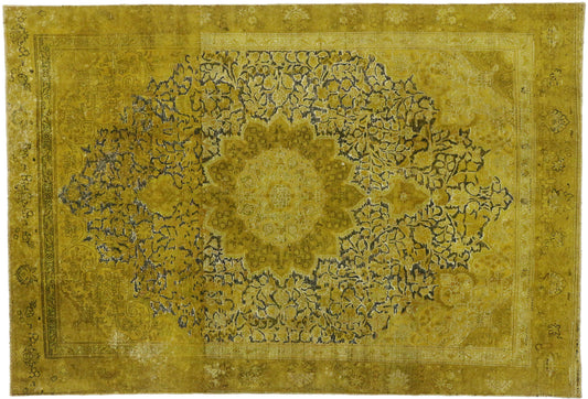 7 x 11 Vintage Distressed Overdyed Rug 60625