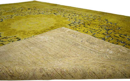 7 x 11 Vintage Distressed Overdyed Rug 60625