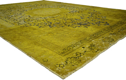 7 x 11 Vintage Distressed Overdyed Rug 60625