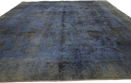 9 x 11 Vintage Turkish Overdyed Rug 60628