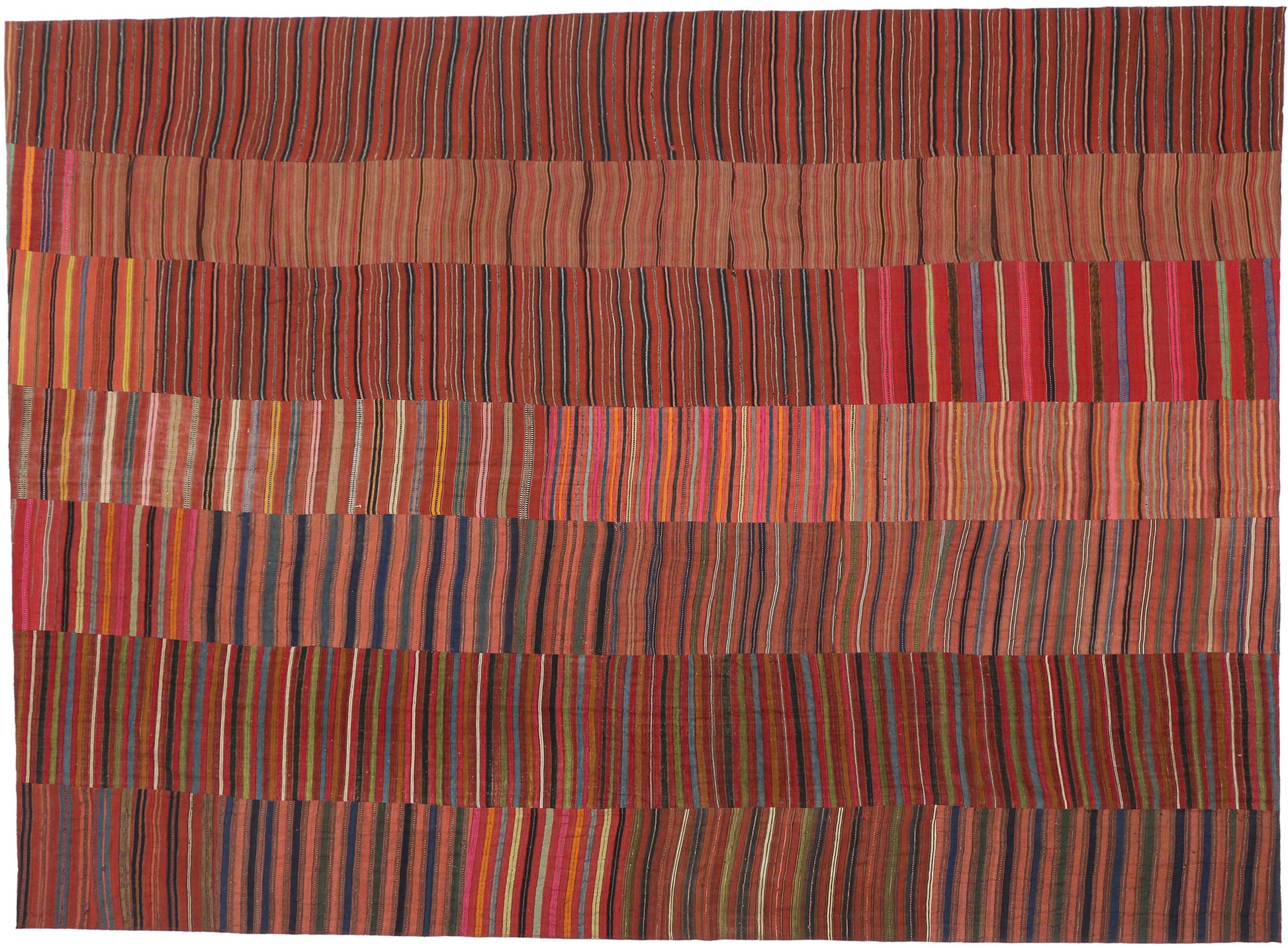 9 x 13 Vintage Turkish Kilim Rug 60630