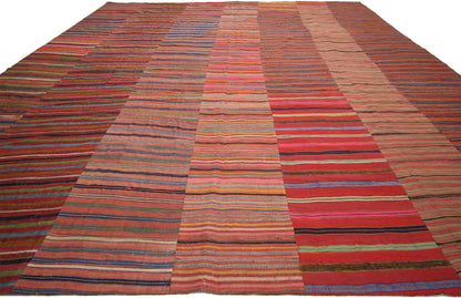 9 x 13 Vintage Turkish Kilim Rug 60630