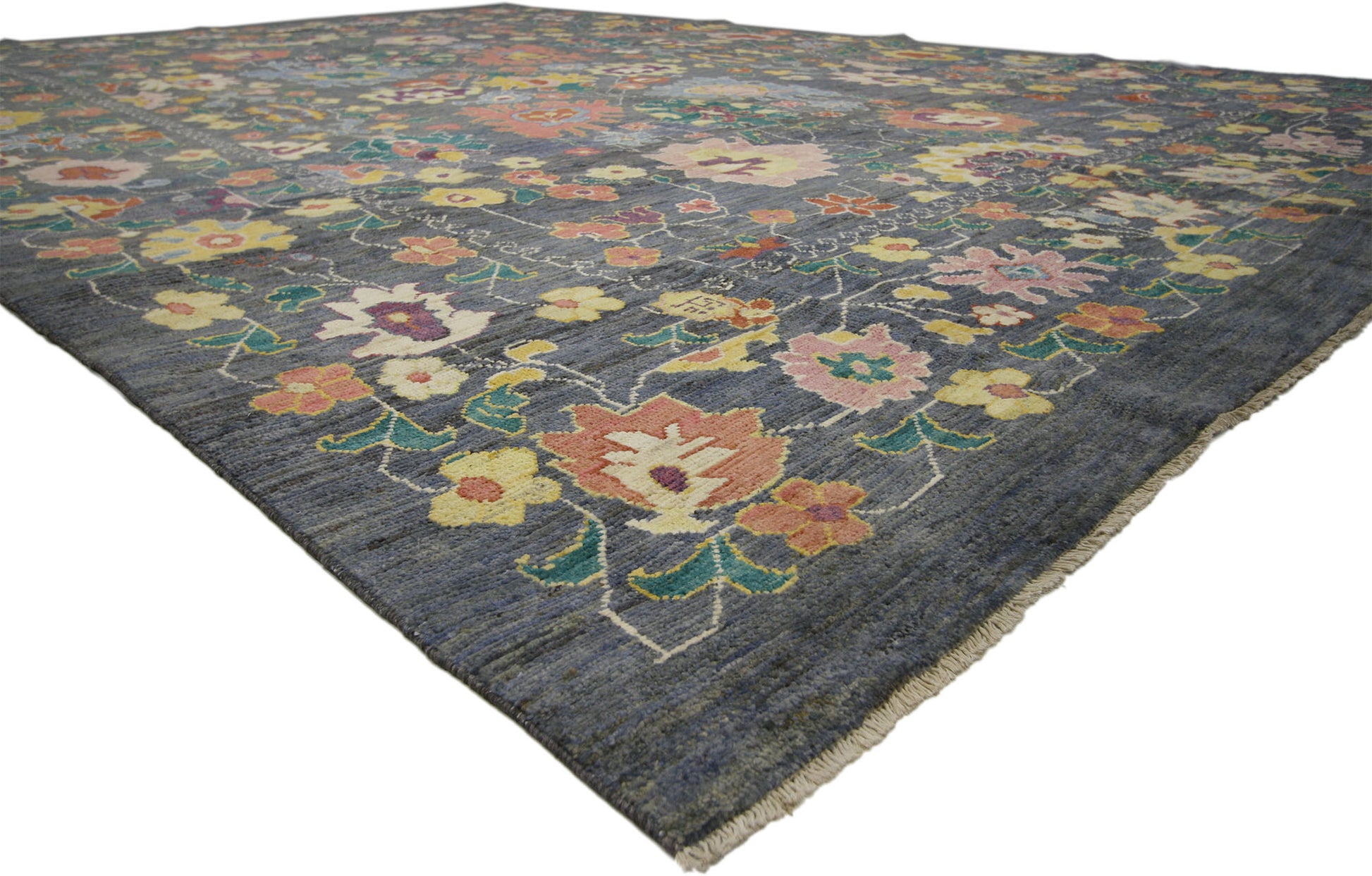 12 x 17 Colorful Turkish Oushak Rug 60656