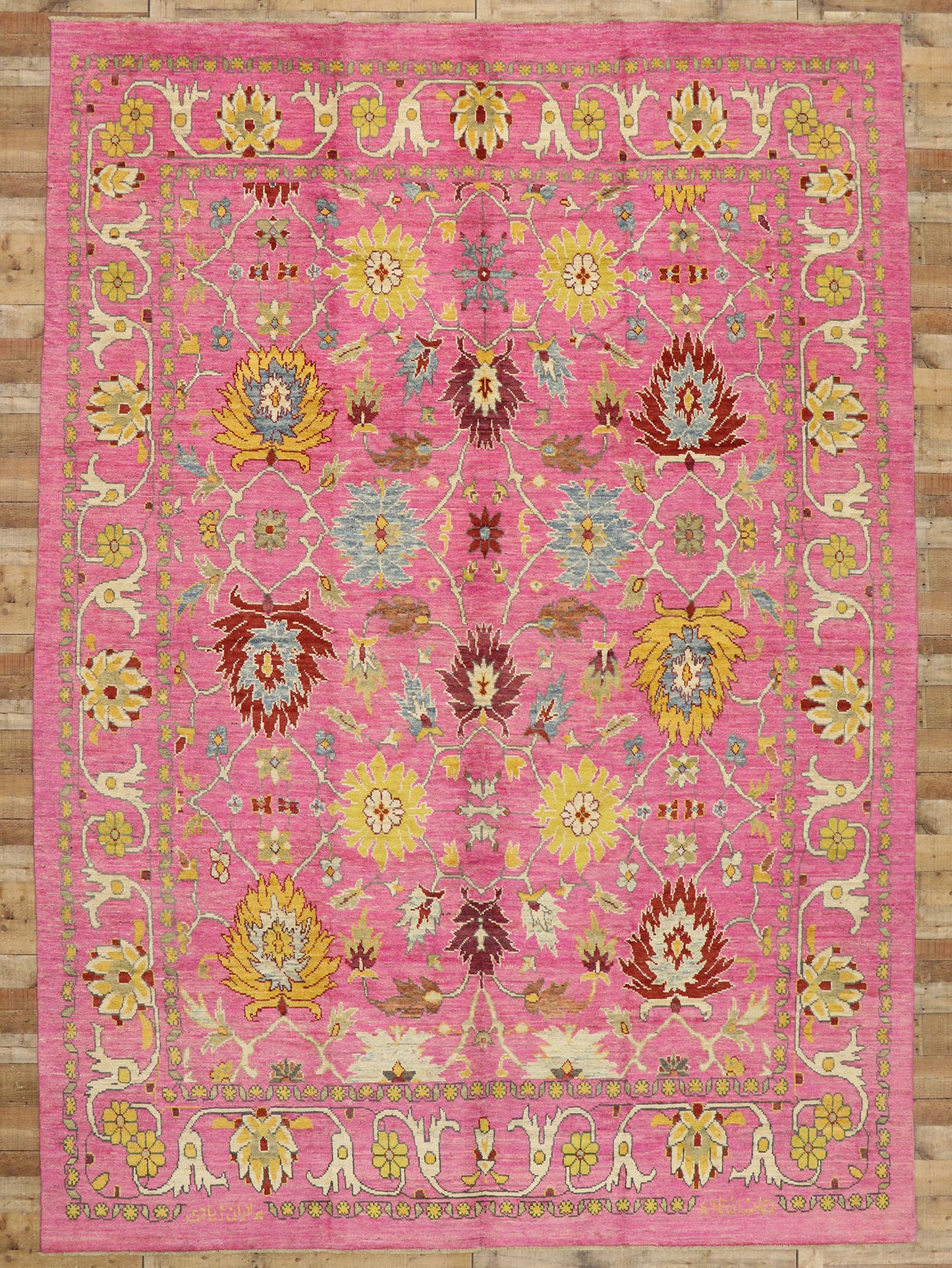 12 x 17 Contemporary Oushak Rug 60661