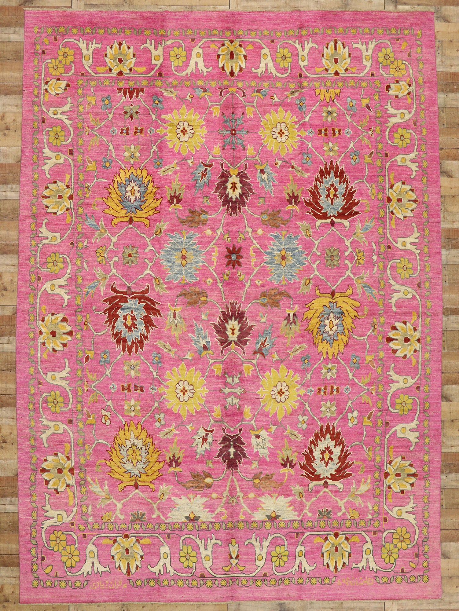 12 x 17 Contemporary Oushak Rug 60661