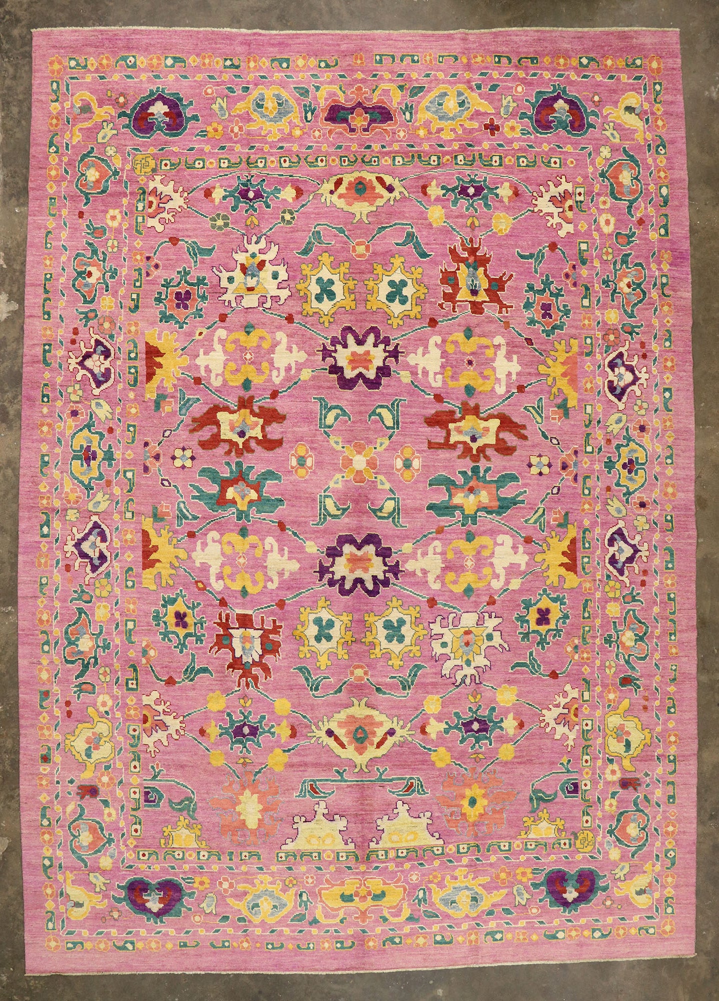 12 x 17 Contemporary Oushak Rug 60661