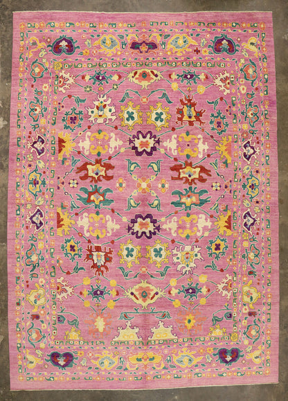 12 x 17 Contemporary Oushak Rug 60661