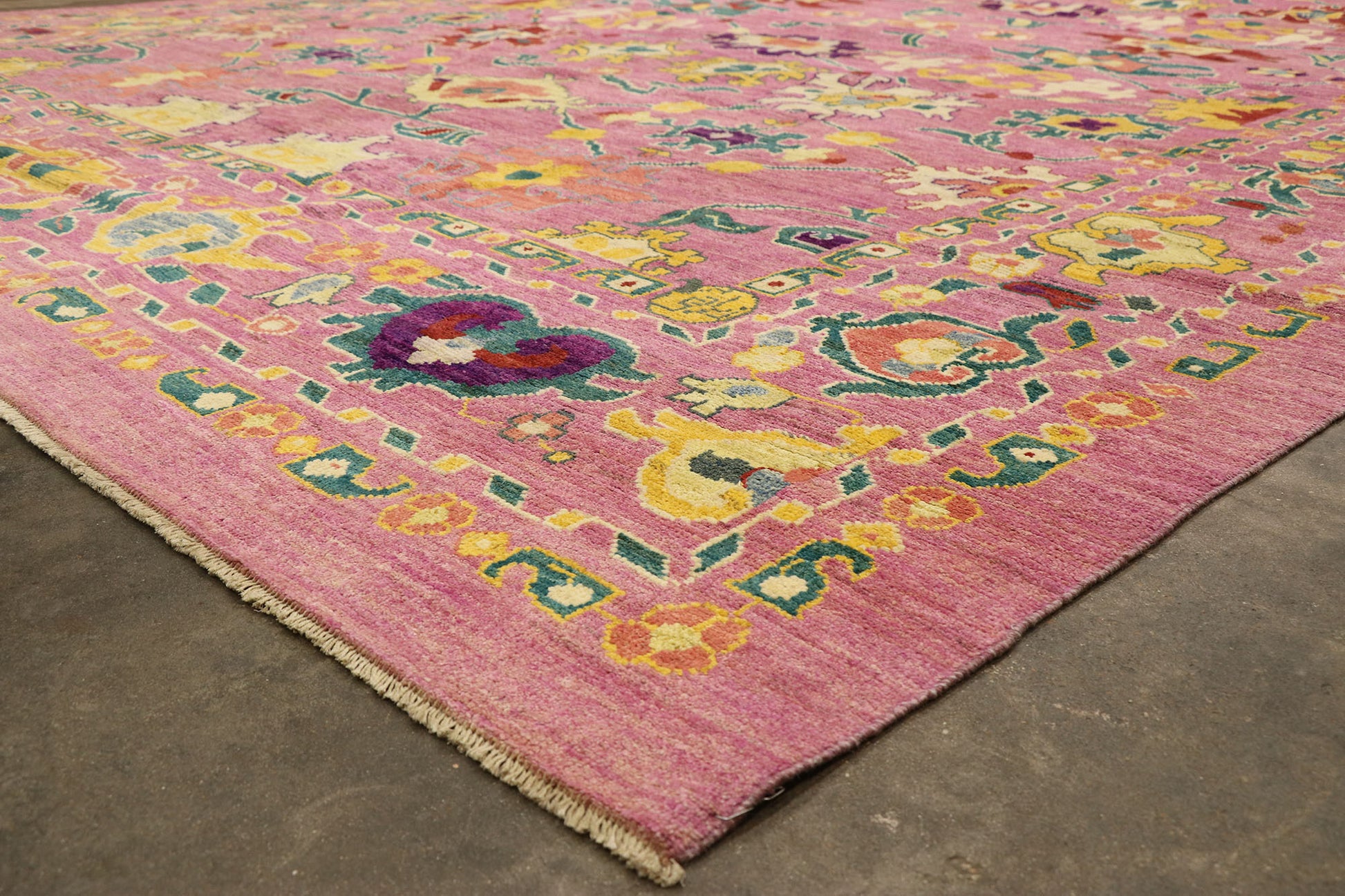 12 x 17 Contemporary Oushak Rug 60661