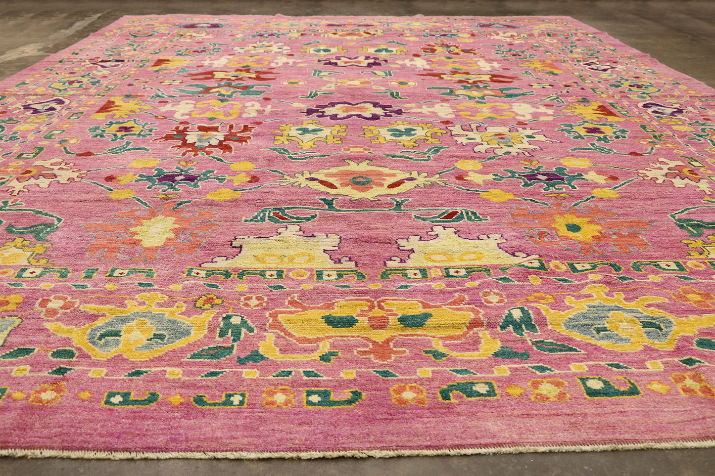 12 x 17 Contemporary Oushak Rug 60661