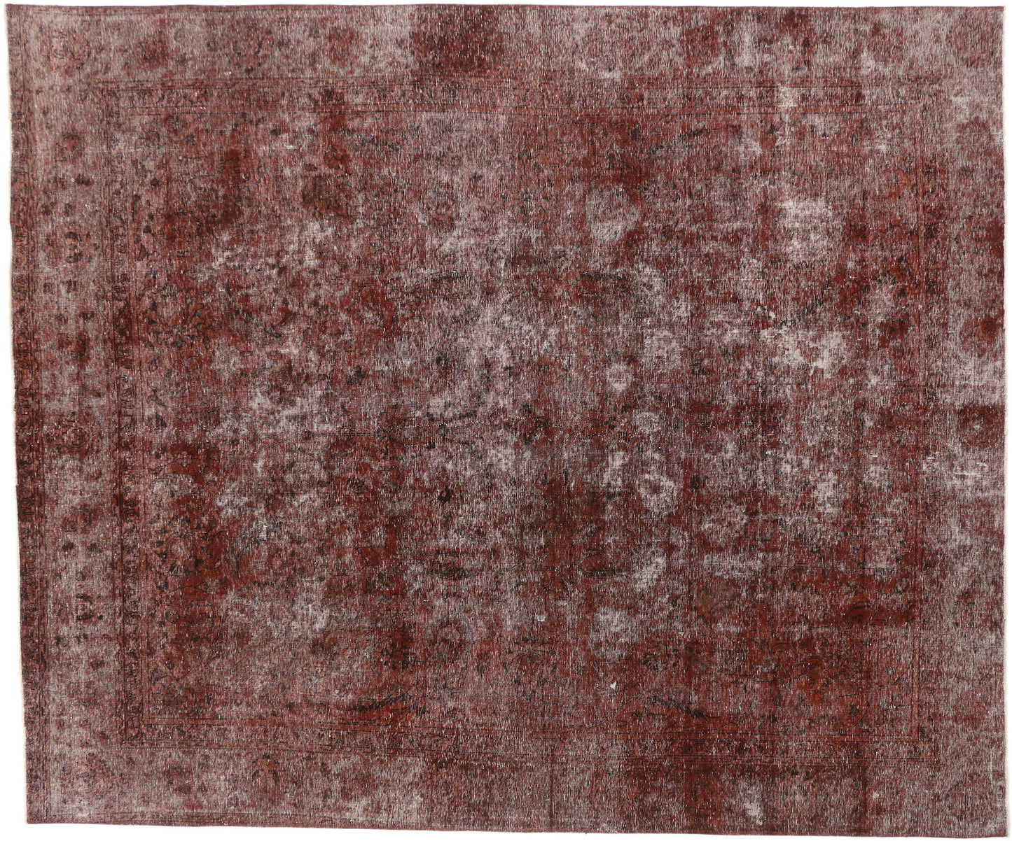 9 x 11 Vintage Turkish Overdyed Rug 60667