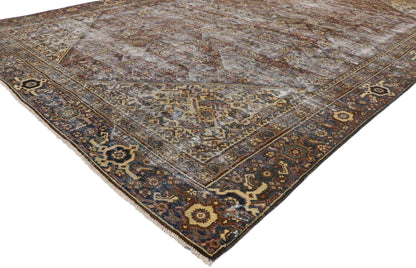 8 x 13 Antique Persian Mahal Rug 60673