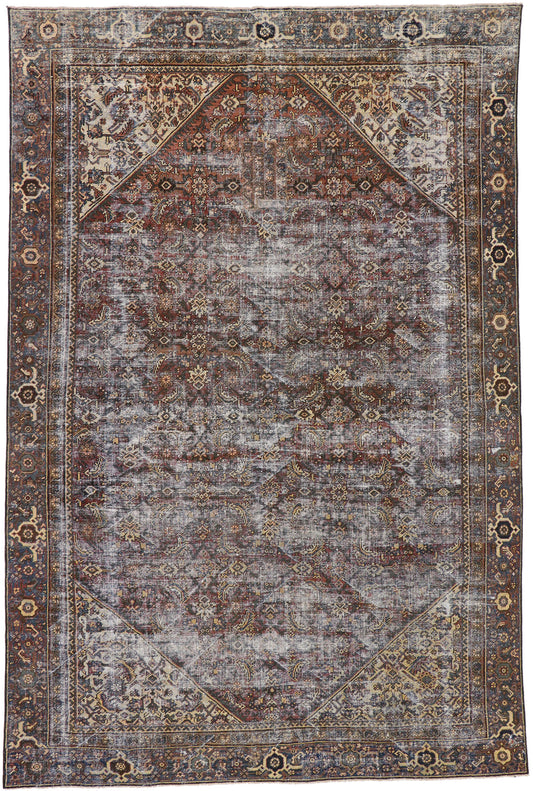 8 x 13 Antique Persian Mahal Rug 60673