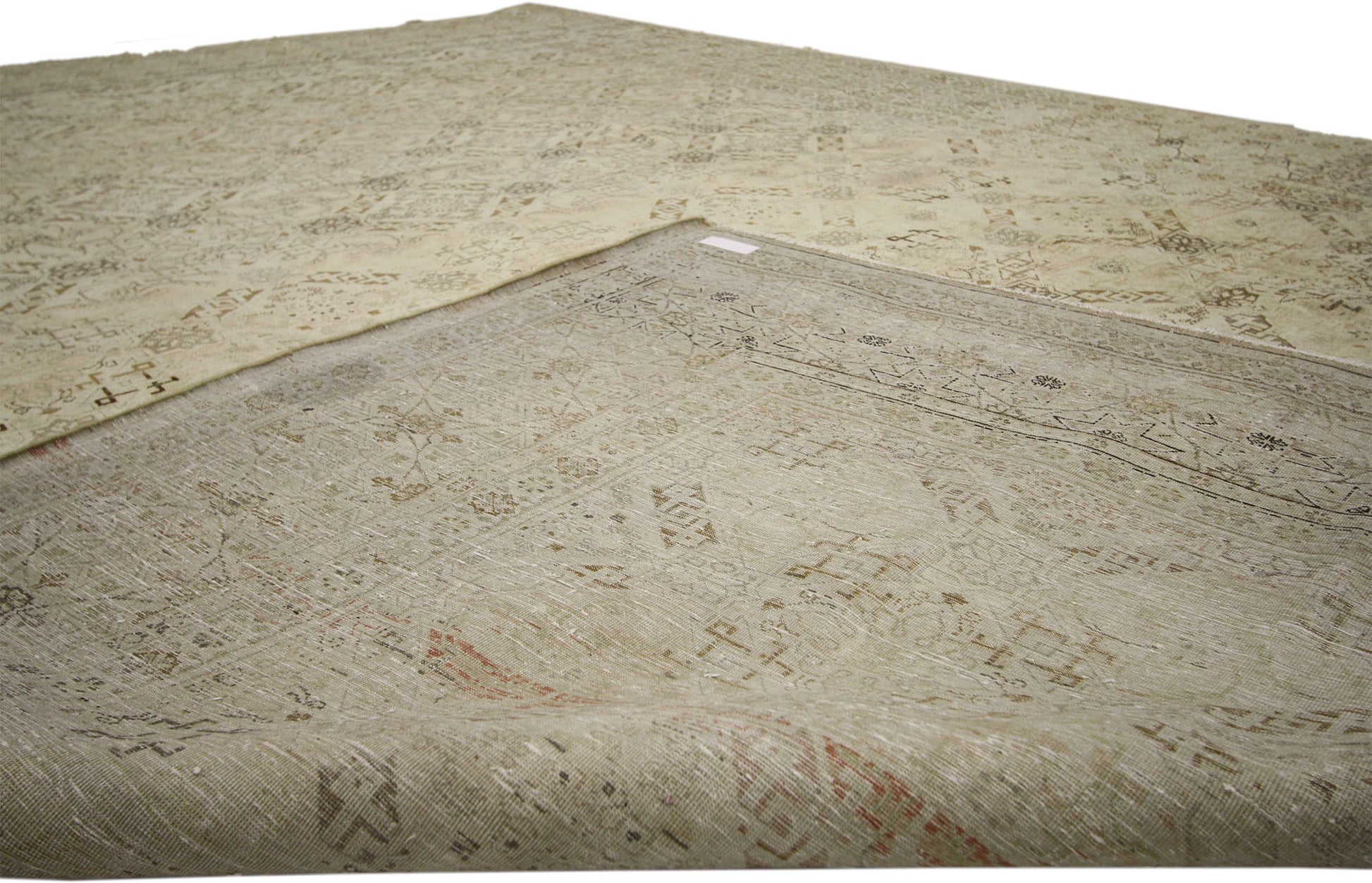 10 x 14 Vintage Persian Tabriz Rug 60689