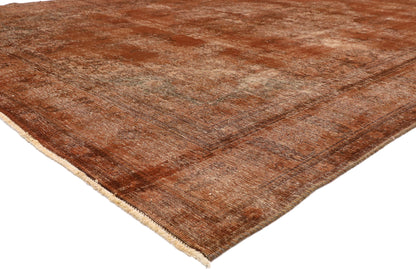 9 x 13 Vintage Distressed Overdyed Rug 60691