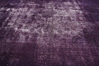 9 x 12 Vintage Distressed Overdyed Rug 60695