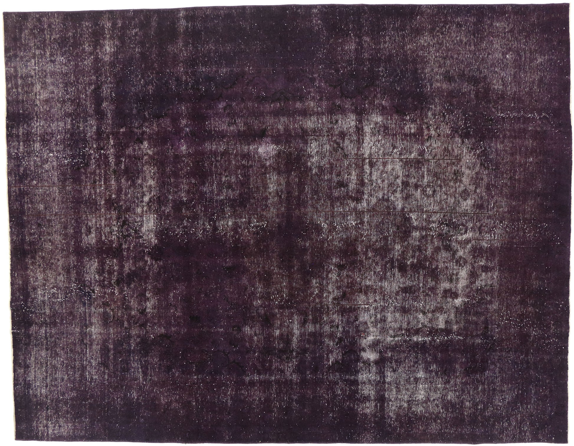 9 x 12 Vintage Distressed Overdyed Rug 60695