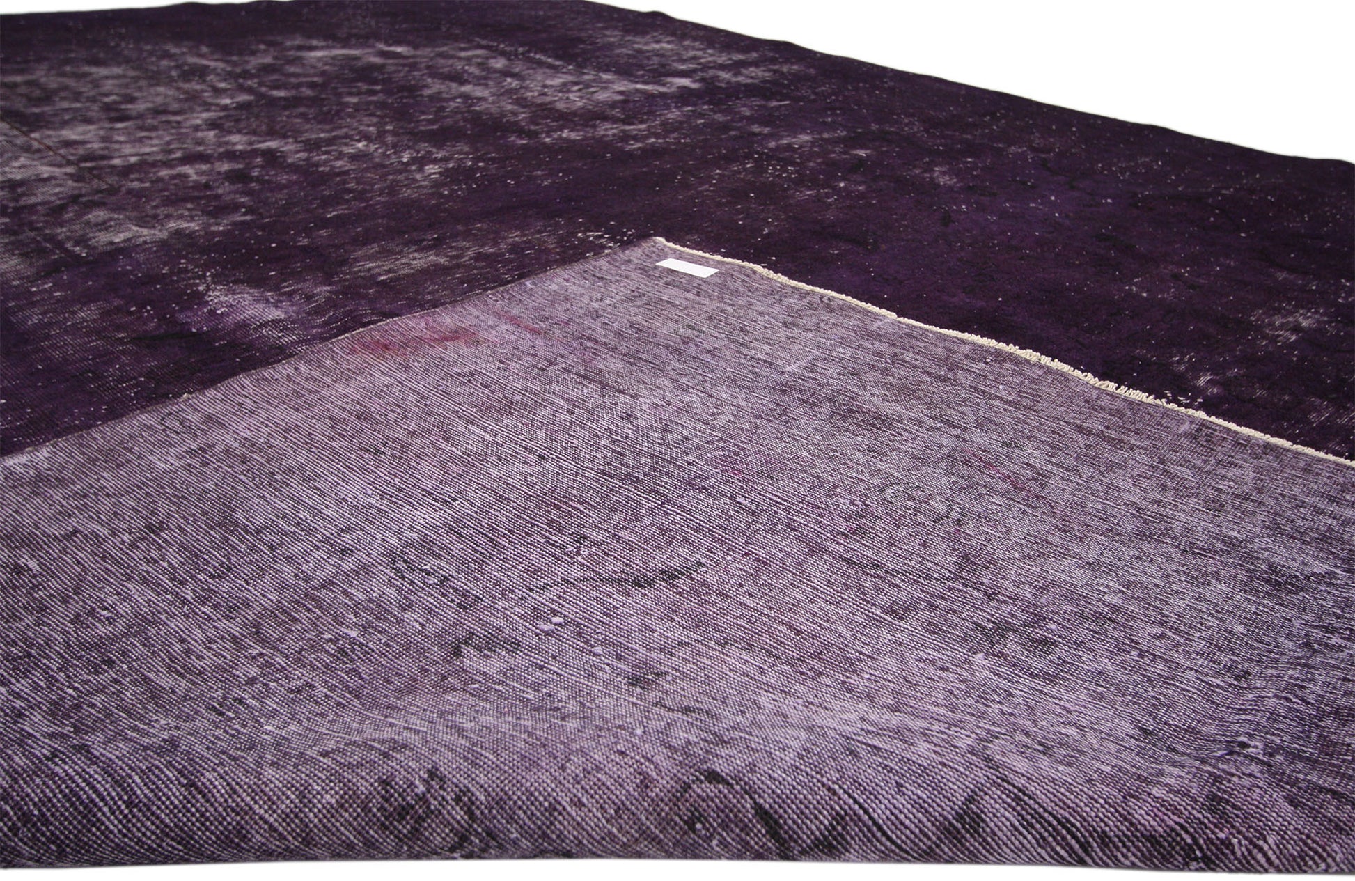 9 x 12 Vintage Distressed Overdyed Rug 60695