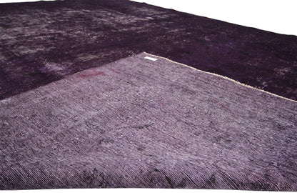 9 x 12 Vintage Distressed Overdyed Rug 60695