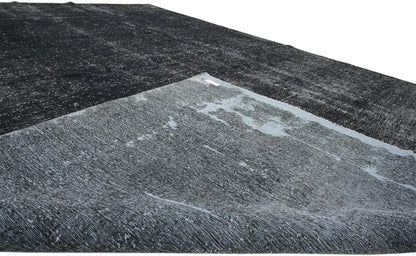 9 x 12 Vintage Distressed Overdyed Rug 60697