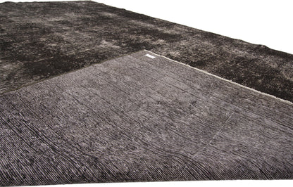 9 x 13 Vintage Distressed Overdyed Rug 60698