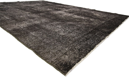 9 x 13 Vintage Distressed Overdyed Rug 60698