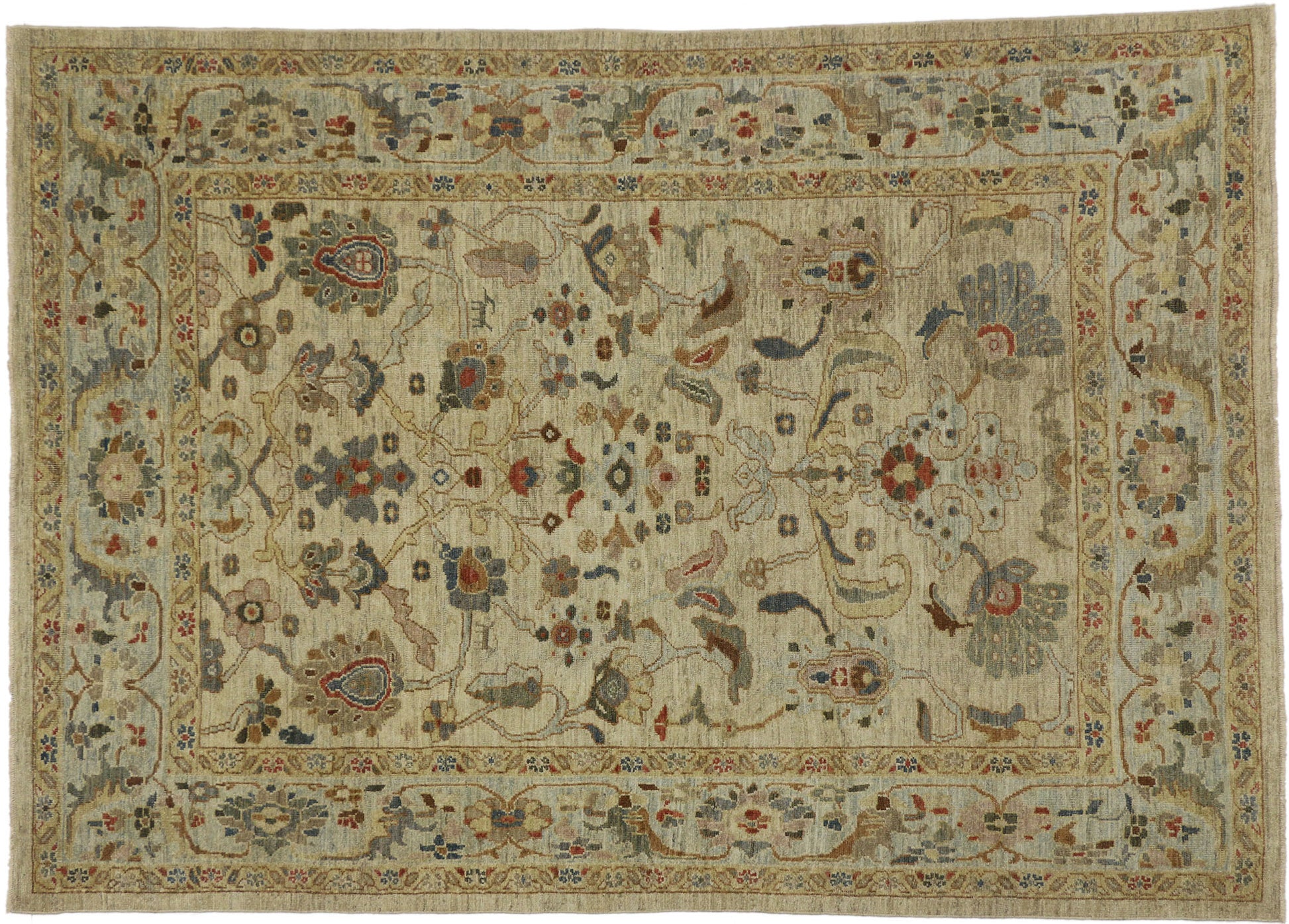 7 x 9 Persian Sultanabad Rug 60703
