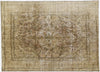 8 x 9 Vintage Distressed Overdyed Persian Rug 60717