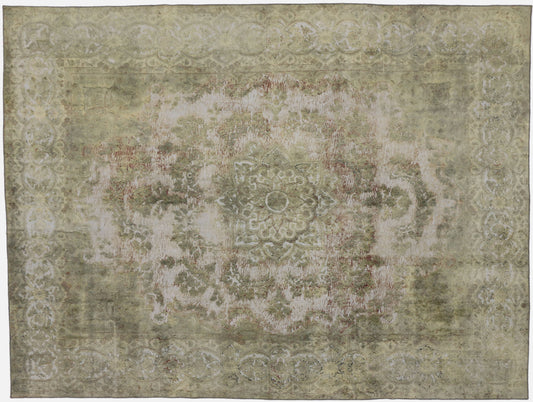 10 x 13 Vintage Distressed Overdyed Rug 60725