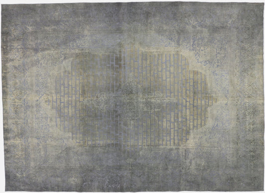 10 x 14 Vintage Overdyed Rug 60727