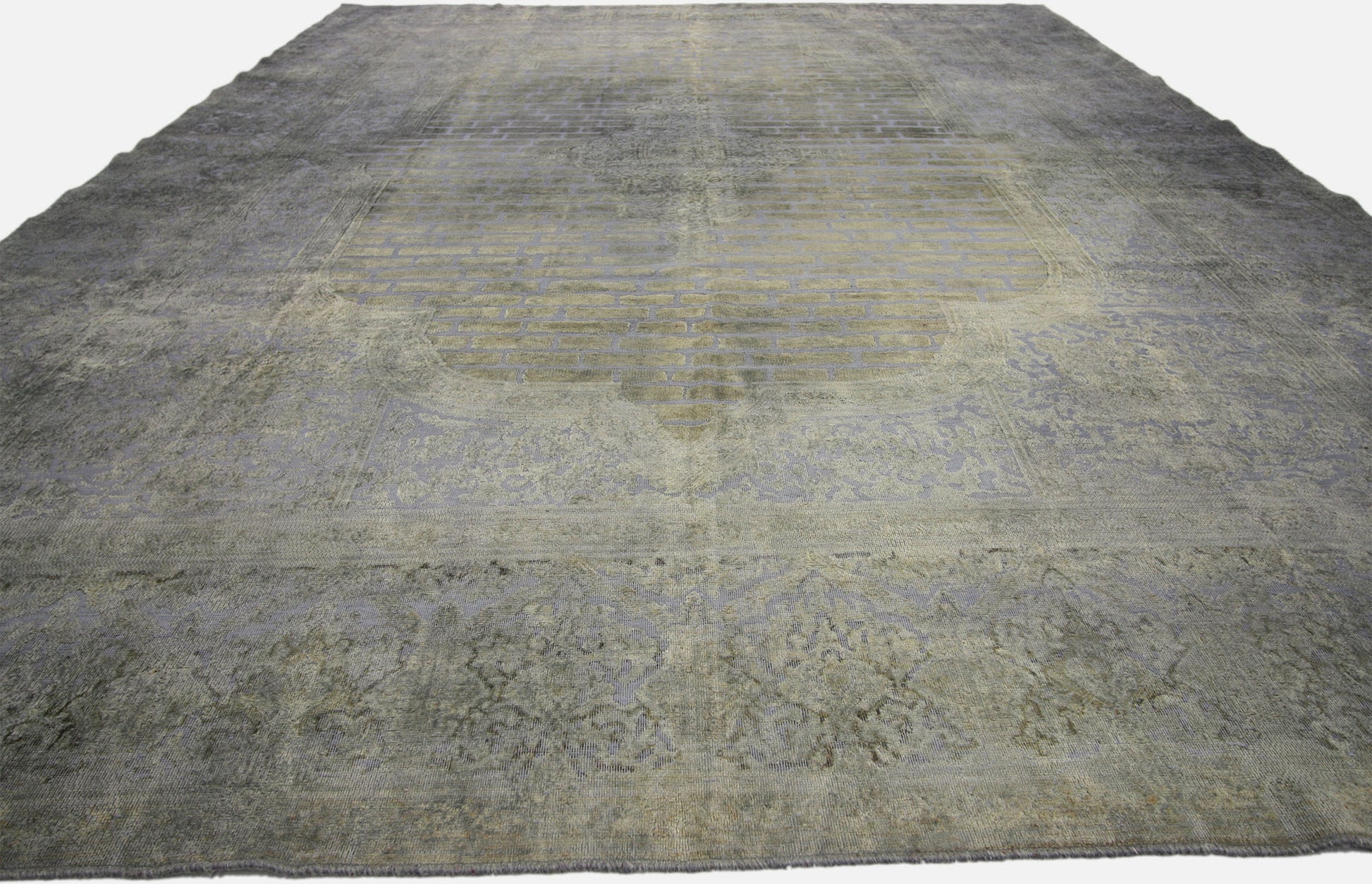 10 x 14 Vintage Overdyed Rug 60727