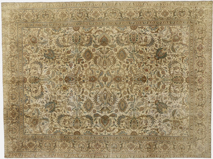 10 x 13 Vintage Persian Tabriz Rug 60728