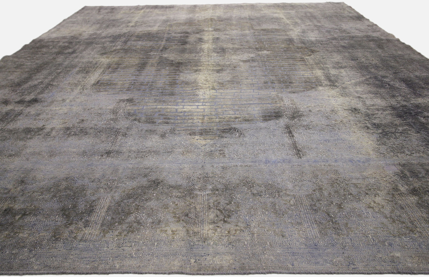 10 x 13 Vintage Overdyed Rug 60732