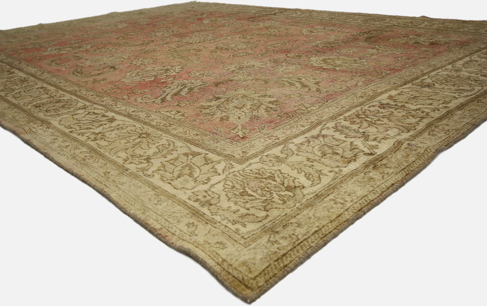10 x 14 Vintage Tabriz Rug 60734