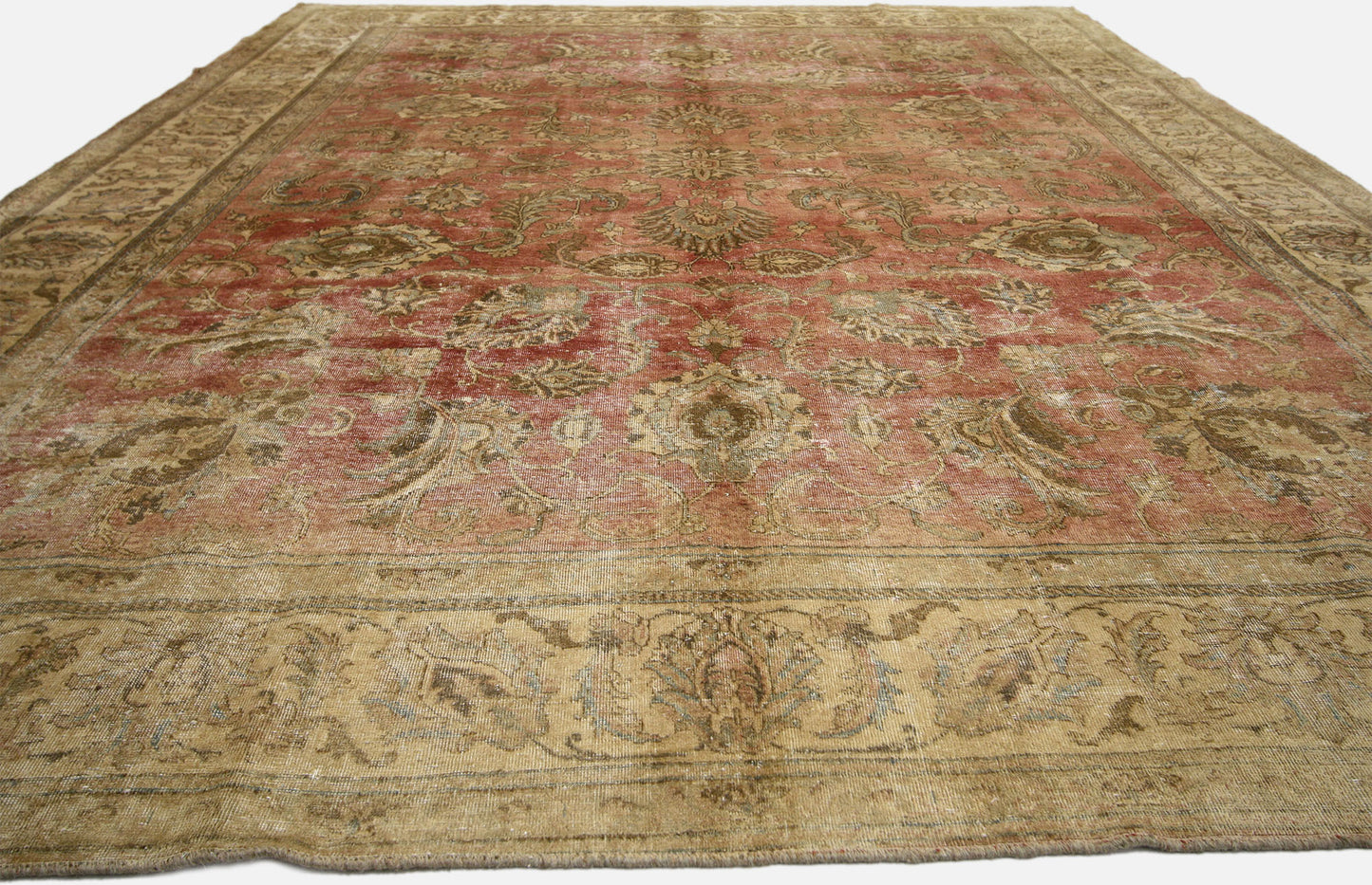 10 x 14 Vintage Tabriz Rug 60734