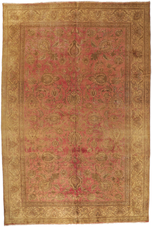 11 x 16 Antique Persian Tabriz Rug 60739