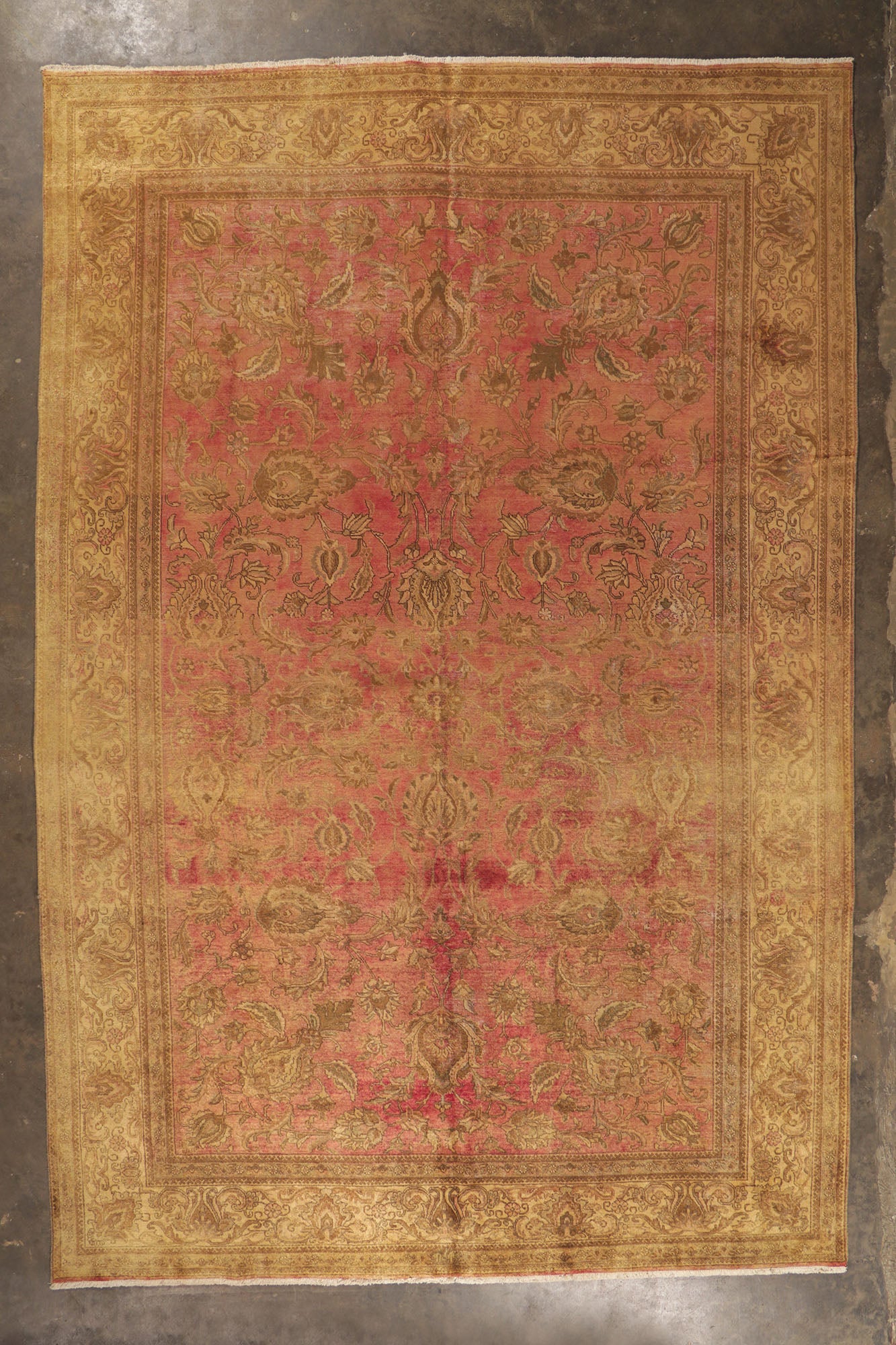 11 x 16 Antique Persian Tabriz Rug 60739
