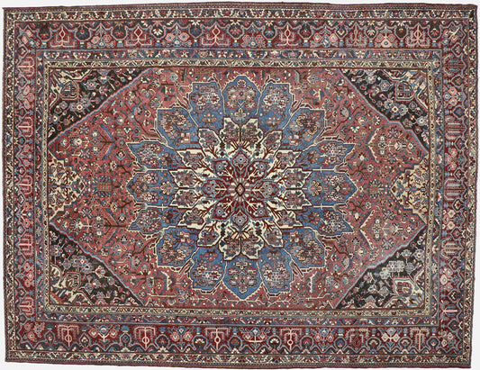 12 x 15 Antique Persian Bakhtiari Rug 60740