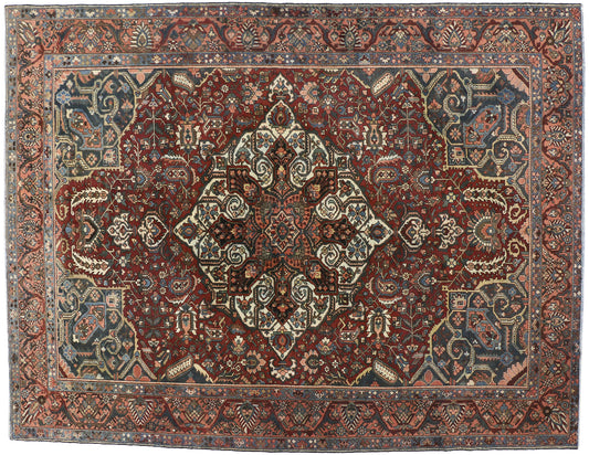 12 x 16 Vintage Persian Bakhtiari Rug 60743