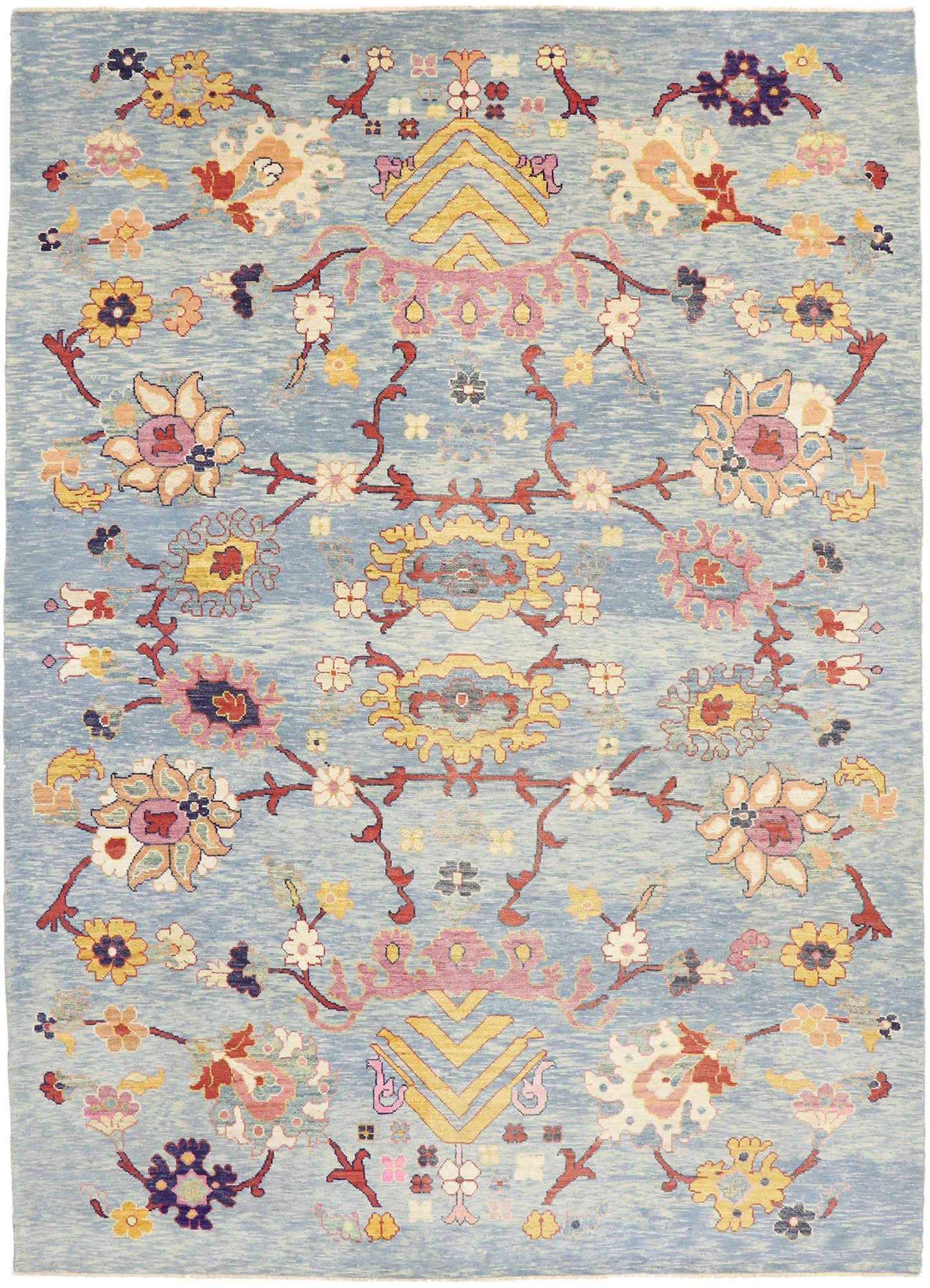 11 x 15 Contemporary Turkish Oushak Rug 60745