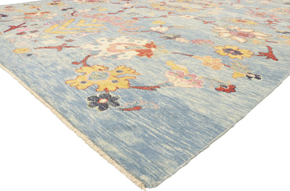 11 x 15 Contemporary Turkish Oushak Rug 60745