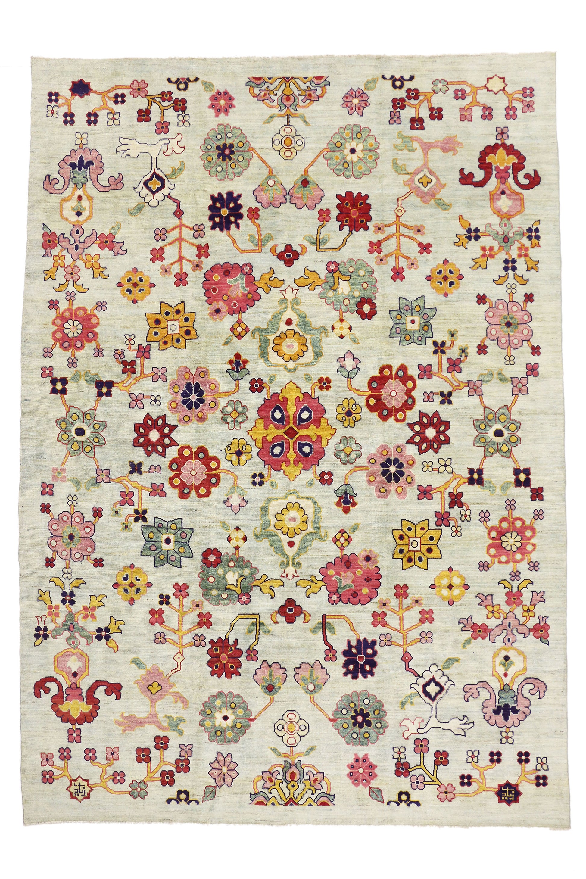 10 x 14 Contemporary Turkish Oushak Rug 60746
